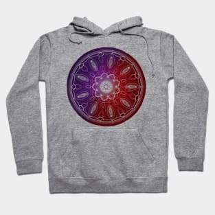 Red & Purple Mandala Hoodie